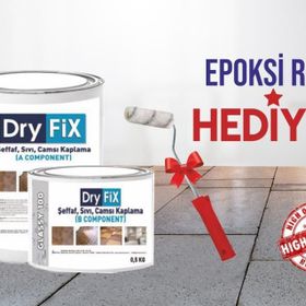 Dryfix Glassy 100 Şeffaf 4 kg Su İzolasyon Malzemesi