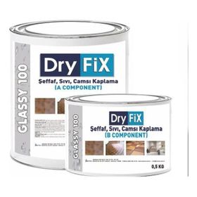 Dryfix Glassy 100 Sıvı Cam 2 kg Şeffaf Su İzolasyonu