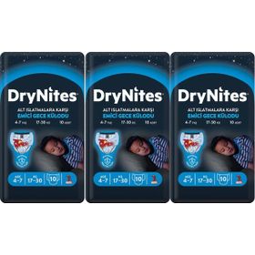 Drynites 17-30 kg Small 30 Adet 4-7 Yaş Alt Islatmalara Karşı Erkek Emici Bez Gece Külodu