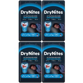 Drynites 17-30 kg Small 40 Adet 4-7 Yaş Alt Islatmalara Karşı Erkek Emici Gece Külodu