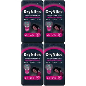 Drynites 8-13 Yaş 30-48 kg Large 36 Adet Kız Alt Islatmalara Karşı Emici Gece Külot Bez