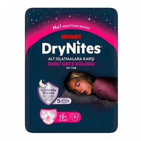 Drynites Kız 13+ Yaş 48-60 kg 9'lu Emici Gece Külodu Hasta Bezi