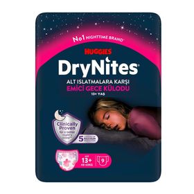 Drynites Kız 13+ Yaş 48-60 kg 9'lu Emici Gece Külodu Hasta Bezi