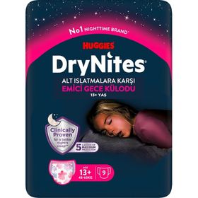 Drynites Kız 13+ Yaş 48-60 kg 9'lu Emici Gece Külodu