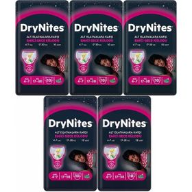 Drynites Kız 4-7 Yaş 17-30 kg 5x10 50 Adet Emici Gece Külodu