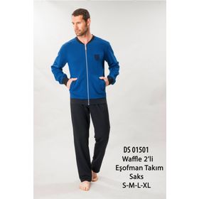 D's Damat 01501 Waffle Bordo Erkek Eşofman Takımı