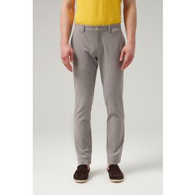 D's Damat 0HCC3T405323M Slim Fit Gri Düz Chino Pantolon