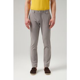D's Damat 0HCC3T405323M Slim Fit Gri Düz Chino Pantolon
