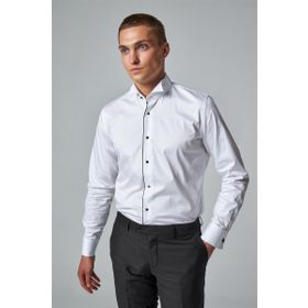 D's Damat 0HSS2DY05552M Slim Fit Beyaz Düz Smokin Erkek Gömlek