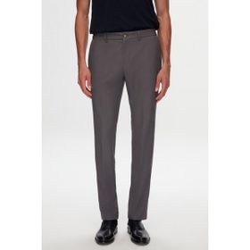 D's Damat 1HC05IM09577M Slim Fit Gri Baskılı Kırışmayan Sihirli Takım Elbise