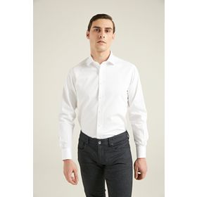 D's Damat 2HF02GL04100Y801 Regular Fit Beyaz Armürlü Gömlek