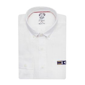 D's Damat 2HF02GL04100Y801 Regular Fit Beyaz Armürlü Gömlek