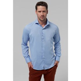 D's Damat 2HF02ORT3185 Slim Fit Açık Mavi İtalyan Yaka Erkek Gömlek
