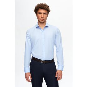 D's Damat 2HF02ORT5185 Slim Fit Açik Mavi İtalyan Yaka Erkek Gömlek