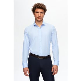 D's Damat 2HF02ORT5185 Slim Fit Açik Mavi İtalyan Yaka Erkek Gömlek