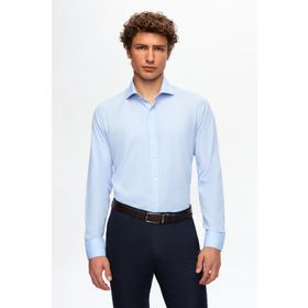 D's Damat 2HF02ORT5185 Slim Fit Açik Mavi İtalyan Yaka Erkek Gömlek