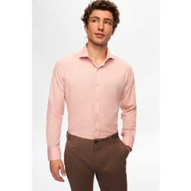 D's Damat 2HF02ORT5185 Slim Fit Gül Kurusu İtalyan Yaka Erkek Gömlek