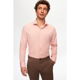 D's Damat 2HF02ORT5185 Slim Fit Gül Kurusu İtalyan Yaka Erkek Gömlek