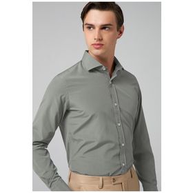 D's Damat 2HF02ORT5185 Slim Fit Haki İtalyan Yaka Erkek Gömlek