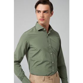 D's Damat 2HF02ORT5185 Slim Fit Haki İtalyan Yaka Erkek Gömlek