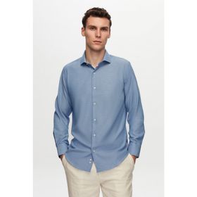 D's Damat 2HF02ORT5185 Slim Fit Petrol İtalyan Yaka Erkek Gömlek