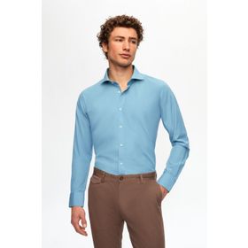 D's Damat 2HF02ORT5185 Slim Fit Petrol İtalyan Yaka Erkek Gömlek