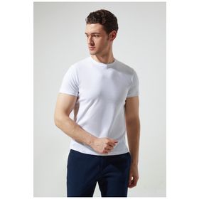 D's Damat 4HC141996753M Beyaz Erkek T-shirt