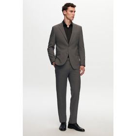 D's Damat 4HF05ORT01577 Slim Fit Gri Düz Takım Elbise