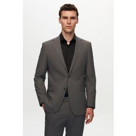 D's Damat 4HF05ORT01577 Slim Fit Gri Düz Takım Elbise