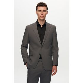 D's Damat 4HF05ORT01577 Slim Fit Gri Düz Takım Elbise