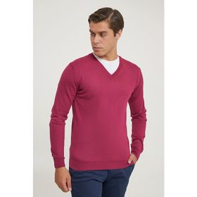D's Damat 5HF060632003D Regular Fit Fuşya Düz Örgü Erkek Kazak
