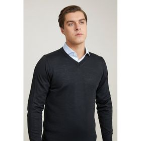 D's Damat 5HF060632003D Regular Fit Siyah Düz Örgü Kazak
