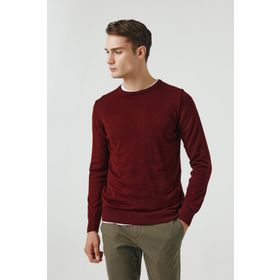 D's Damat 5HF06ORT12004 Regular Fit Bordo Bisiklet Yaka Kazak