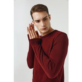 D's Damat 5HF06ORT12004 Regular Fit Bordo Bisiklet Yaka Kazak