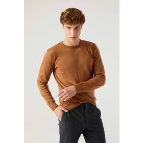 D's Damat 5HF06ORT12004 Regular Fit Camel Bisiklet Yaka Kazak