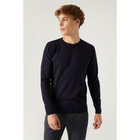 D's Damat 5HF06ORT12004 Regular Fit Lacivert Bisiklet Yaka Kazak