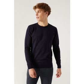 D's Damat 5HF06ORT12004 Regular Fit Lacivert Bisiklet Yaka Kazak