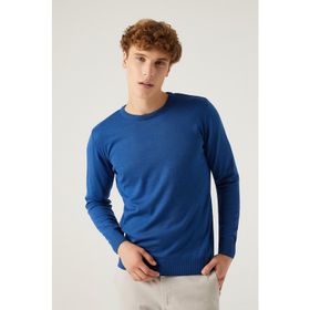 D's Damat 5HF06ORT12004 Regular Fit Mavi Bisiklet Yaka Kazak
