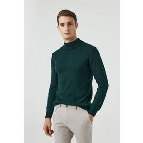D's Damat 5HF06ORT16275 Regular Fit Haki Balıkçı Yaka Kazak