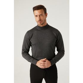 D's Damat 5HF06ORT16275 Regular Fit Haki Balıkçı Yaka Kazak