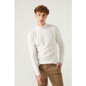 D's Damat 5HF06ORT16275 Regular Fit Haki Balıkçı Yaka Kazak