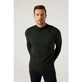 D's Damat 5HF06ORT16275 Regular Fit Haki Balıkçı Yaka Kazak