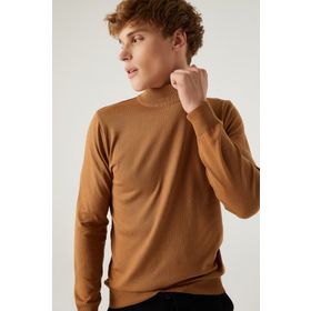 D's Damat 5HF06ORT16275 Regular Fit Haki Balıkçı Yaka Kazak