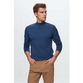 D's Damat 5HF06ORT16275 Regular Fit Lacivert Balıkçı Yaka Kazak