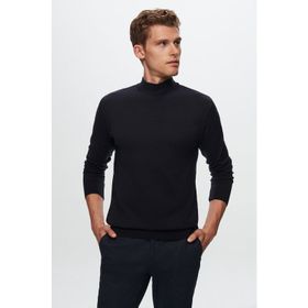 D's Damat 5HF06ORT16275 Regular Fit Lacivert Balıkçı Yaka Kazak