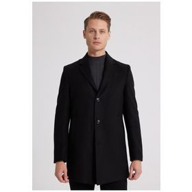 D's Damat 5HF08ORT10000 Regular Fit Siyah Erkek Palto