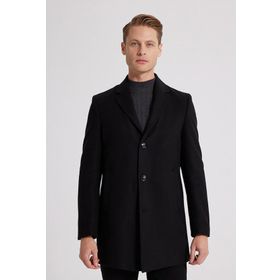 D's Damat 5HF08ORT10000 Regular Fit Siyah Erkek Palto