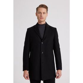D's Damat 5HF08ORT10000 Regular Fit Siyah Erkek Palto