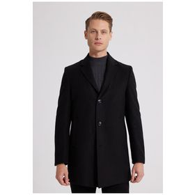 D's Damat 5HF08ORT10000 Regular Fit Siyah Erkek Palto