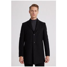 D's Damat 5HF08ORT10000 Regular Fit Siyah Erkek Palto